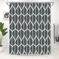 thumbnail image 1 of Dark Grey 72 x 72 Inch Cloth Shower Curtain, Waterproof Design and Polyester, Quick-Drying, Heavy Duty Shower Curtains Set for Bathroom, Machine Washable with 12 Plastic Hooks, 1 of 6