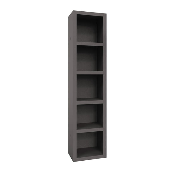 Dark Grey 84-in Tall Wooden Bookcase Shelf