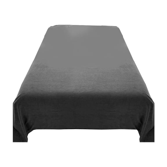 Dark Grey Cozy Soft Velvet Flannel Sheet Set Warm Anti Static Non Pilling Fuzzy For Bedding