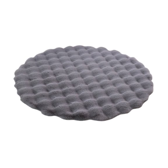 Dark Grey Dark Gray Round Carpet Sofa Cushion Floor Mat Living Room Coffee Table Decor Absorbent And Soft