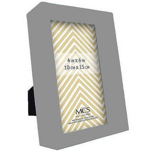 Dark Grey Deep Recessed Wood 4x6 frame by MCS - 4x6