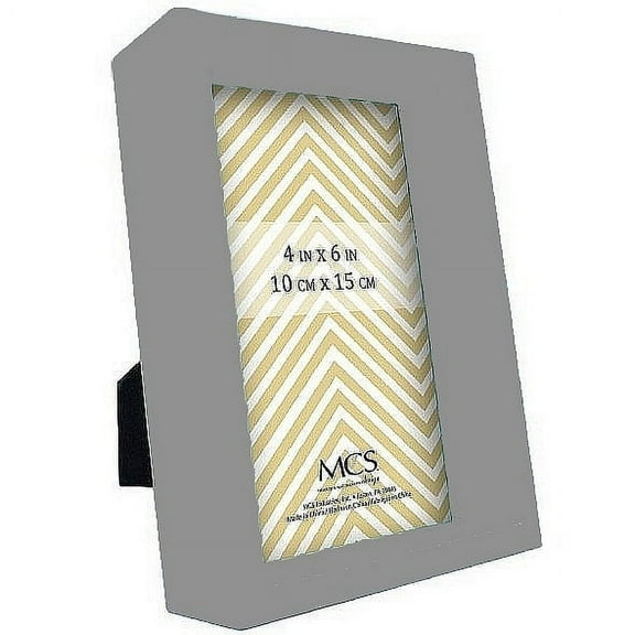 Dark Grey Deep Recessed Wood 4x6 frame by MCS - 4x6