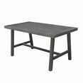 thumbnail image 1 of Dark Grey Dining Table with Leg Support, 1 of 5