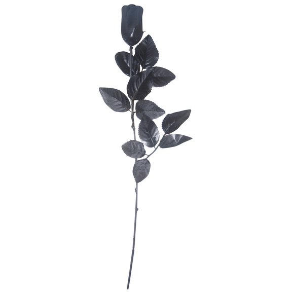 Dark Grey Halloween Rose (Sold by Each)
