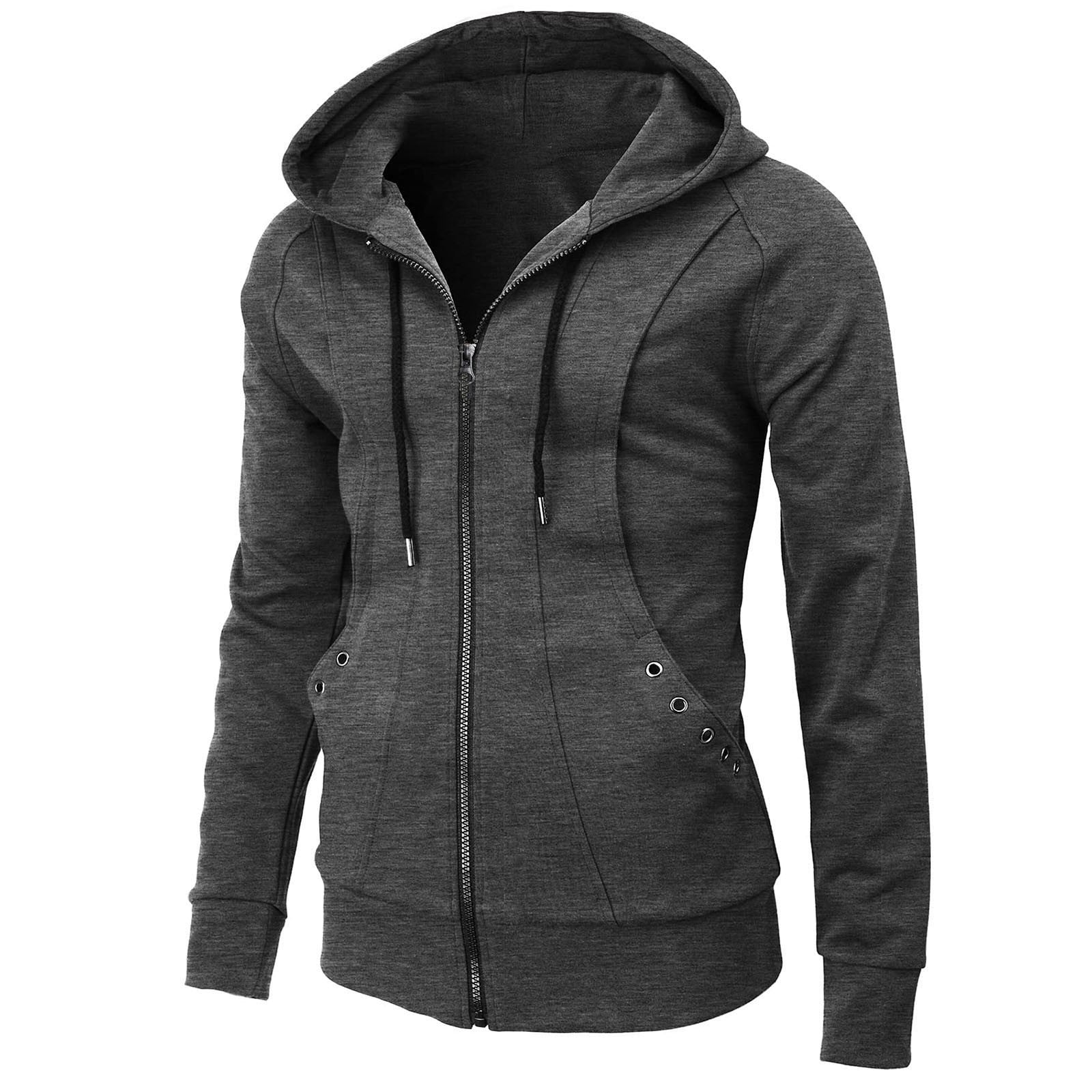 Dark Grey Hoodie Black Hoodie Lightweight Pullover Men Sweatshirt ...