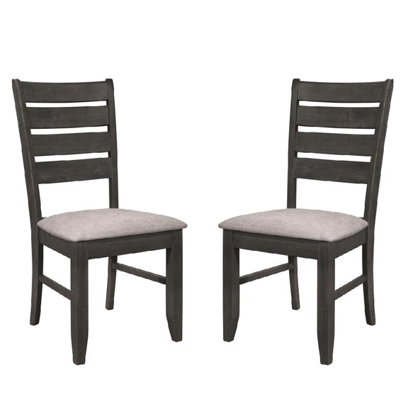 Dark Grey Hue - Cushioned Seating - Dining Time Together - Rustic Dining Look