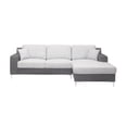 thumbnail image 1 of Global Furniture USA Dark Grey Loveseat & Chaise With 1 Pillow, 1 of 10