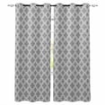 thumbnail image 1 of Dark Grey Morocco Blackout Curtains for Bedroom/Living Room, Thermal Insulated Kitchen Curtains, Modern Abstract Classic Geometric Grommet Darkening Window Treatment Drapes 52"x84"x2, 1 of 8