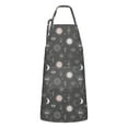 thumbnail image 1 of Dark Grey Mystical Pattern Apron-Garden Aprons for Women with Pockets-Cotton Linen Waterproof Kitchen Cooking Gardening Aprons Adjustable for Kitchen,Cooking,BBQ and Salon 33x27 Inch, 1 of 7