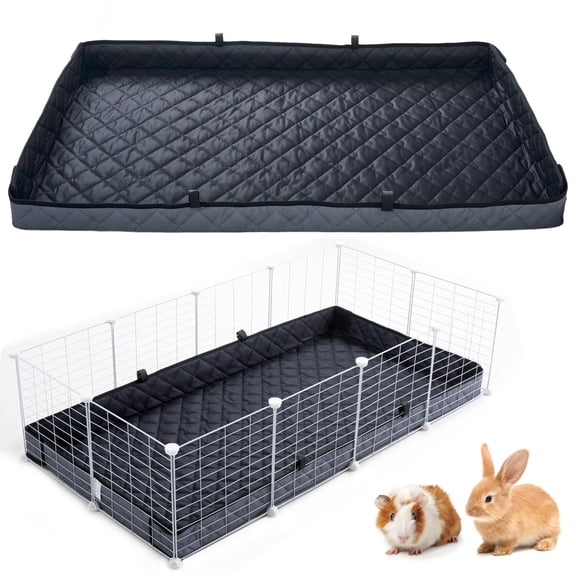 Dark Grey-Quilted 24" X 60" Small Animal Cage Liner