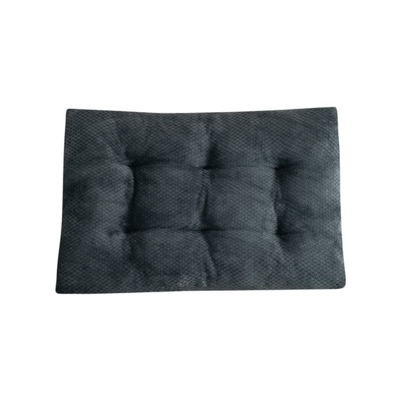 Dark Grey Thick Warm Winter Fleece Pet Mat Soft Cozy Sleeping Pad For Dogs Cats Crate Kennel Blanket 1 Count 39.3X27.5 Inch