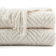 thumbnail image 1 of Dark Grey Throw Blanket for Couch, Decorative Knit Grey Blanket with Tassels, Soft Warm Cozy Couch Throw Blankets, 50" x 60", 1 of 5
