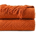 thumbnail image 1 of Dark Grey Throw Blanket for Couch, Decorative Knit Grey Blanket with Tassels, Soft Warm Cozy Couch Throw Blankets, 50" x 60", 1 of 5