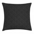 thumbnail image 1 of Dark Grey Throw Pillow Cushion Cover, Abstract Victorian 3D Style Swirls Vintage Ornaments Royal Classical Floral Curls, Decorative Square Accent Pillow Case, 16 X 16 Inches, Dark Grey, by Ambesonne, 1 of 2