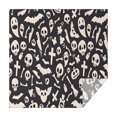 thumbnail image 1 of Dark Halloween Ghosts Skulls and Bats Square Tablecloth,Waterproof Square Table Cover,Wipeable Spillproof Washable Table Cover for Home Kitchen Party Decor 42"X42"(107x107cm), 1 of 6