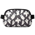 thumbnail image 1 of Dark Halloween White Ghosts Cute Fanny Packs for Women,Travel Waterproof Crossbody Fanny Bags Waist Purse for Women Anti Theft Adjustable Strap for Running Travel Cycling, 1 of 4