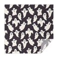 thumbnail image 1 of Dark Halloween White Ghosts Square Tablecloth,Waterproof Square Table Cover,Wipeable Spillproof Washable Table Cover for Home Kitchen Party Decor 52"x52"(132x132cm), 1 of 6