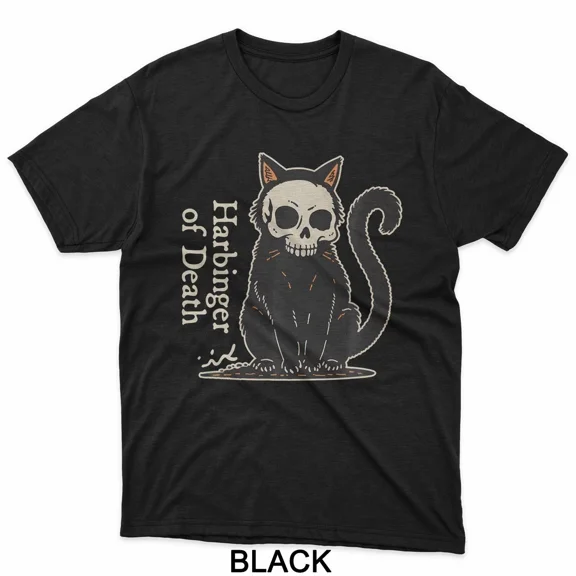 Dark Harbinger Graphic with Grim Aesthetic and Bold Minimal Style Unisex T-Shirt up to size 5XL