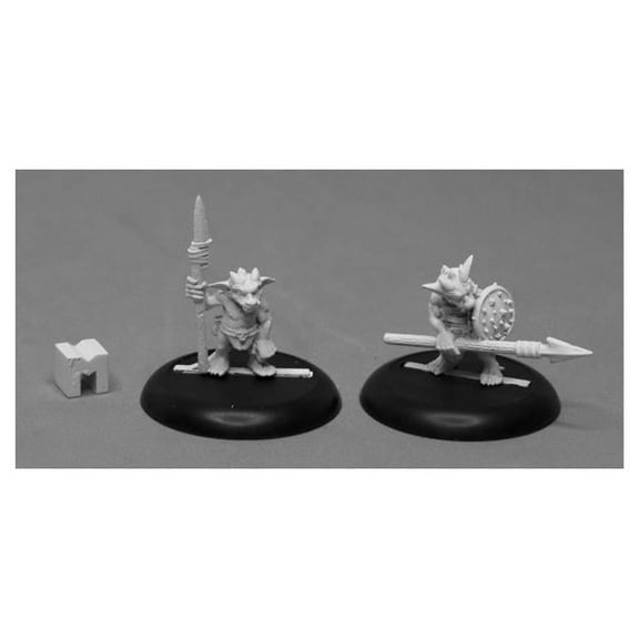 Dark Heaven Legends Ratpelt Kobold Spearmen Miniatures - 2 Piece