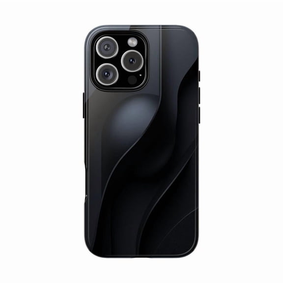 Dark Horizon Minimalist Nexus Geometric Pattern Phone Case with iPhone 11 to 17 Pro Max