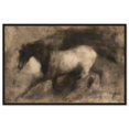 thumbnail image 1 of Dark Horse Canvas Farm Animals Art by Art Remedy, Black Frame, 45 x 30, 1 of 7