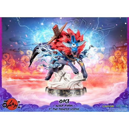 Dark Horse Comics Okami Oki Wolf Form 9" PVC Statue – Standard Edition Collectible Figure
