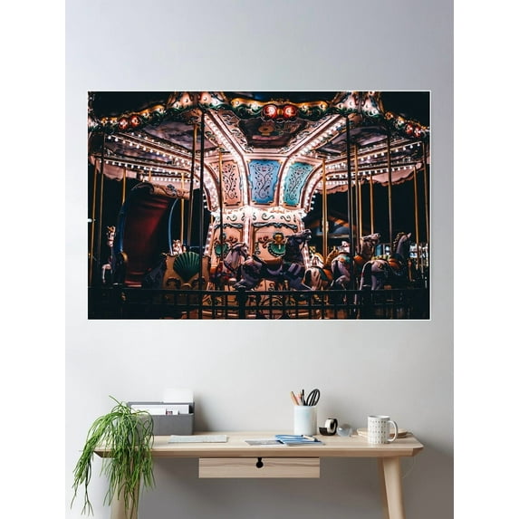 Dark Horse Poster Wall Art, Modern Wall Decor For Living Room Bedroom, 8x12 UNFRAMED