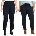 thumbnail image 1 of JMS Just My Size by Hanes Women's Plus Size 2 Pocket Pull On Pants, Single and 2 Pack, 1 of 3