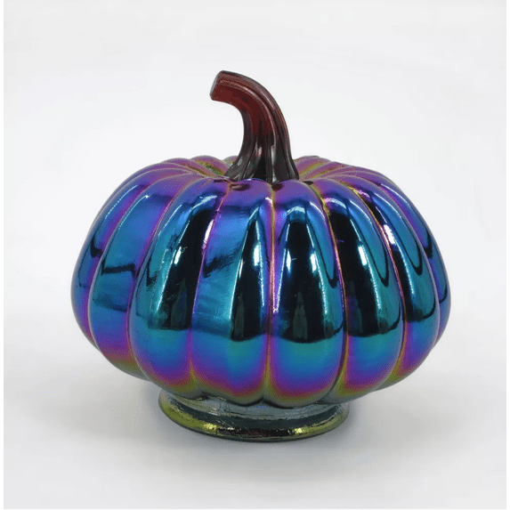 Dark Iridescent Short Halloween Pumpkin Figurines - Bullseye's Playground™
