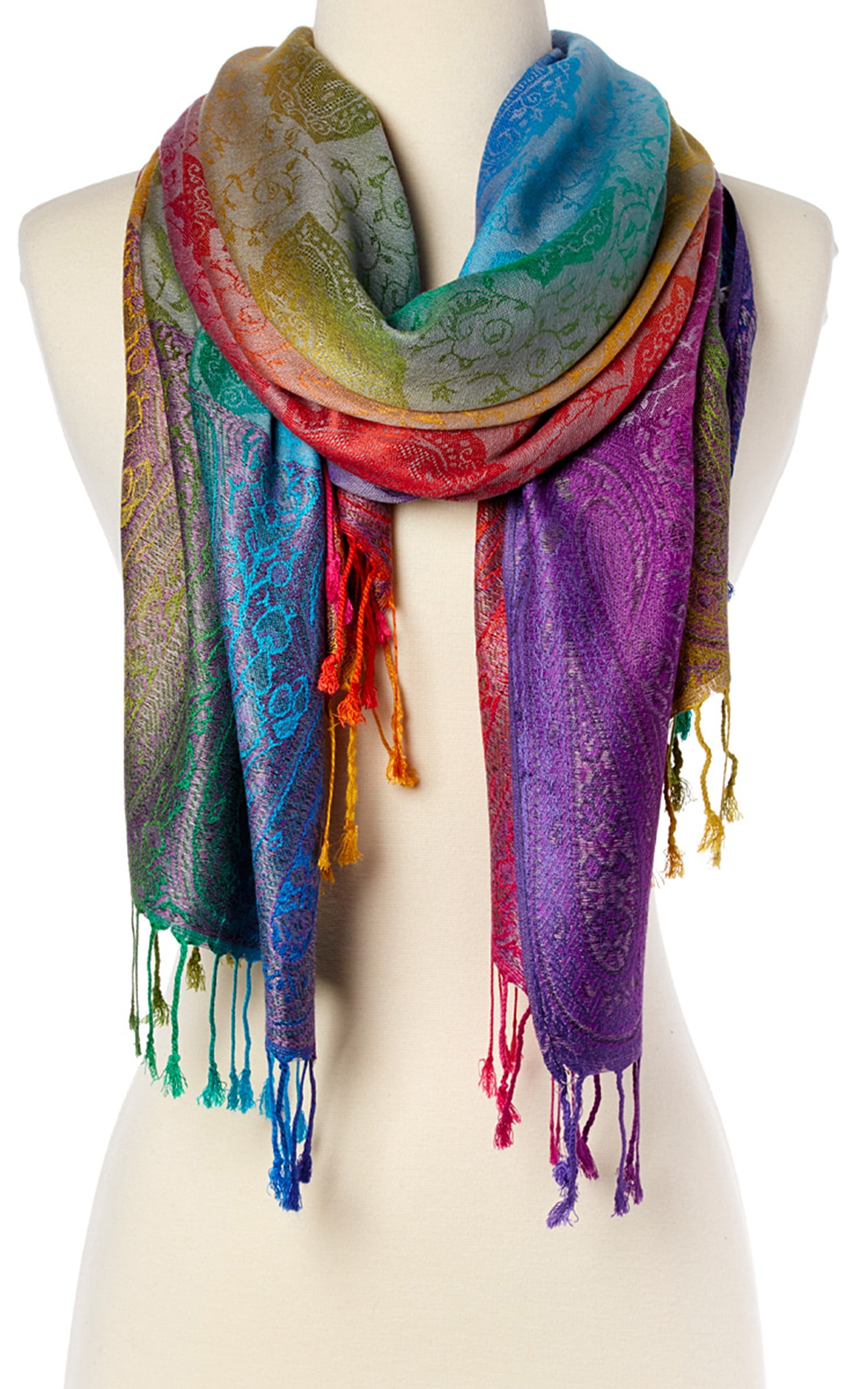 Dark Jewel Scarfs for Women Acrylic Scarf Luxury Satin Shawl Wraps