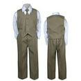 thumbnail image 1 of Dark Khaki Baby Boys Toddler Wedding Formal Party Necktie Sets Suits Outfits S-7, 1 of 1