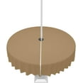 thumbnail image 1 of Dark Khaki Outdoor Tablecloth with Umbrella Hole and Zipper, Solid Color Table Cover for Round Tables Waterproof Tabletop Collection for Patio, Garden, Picnic, Camping 60R, 1 of 6
