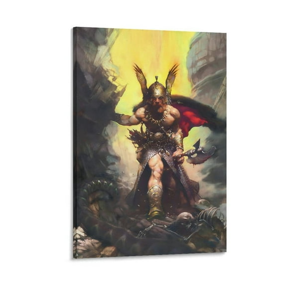 Dark Kingdom 1976 by Frank Frazetta Prints Art Poster Posters Art Print Wall Photo Paint Poster Hanging Picture Family Bedroom Decor Gift 08x12inch(20x30cm)