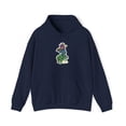 thumbnail image 1 of Dark Knight Deathwish 2000s Skateboard Lizard Greco Vintage Classic Hoodie Print - L / Navy, 1 of 5