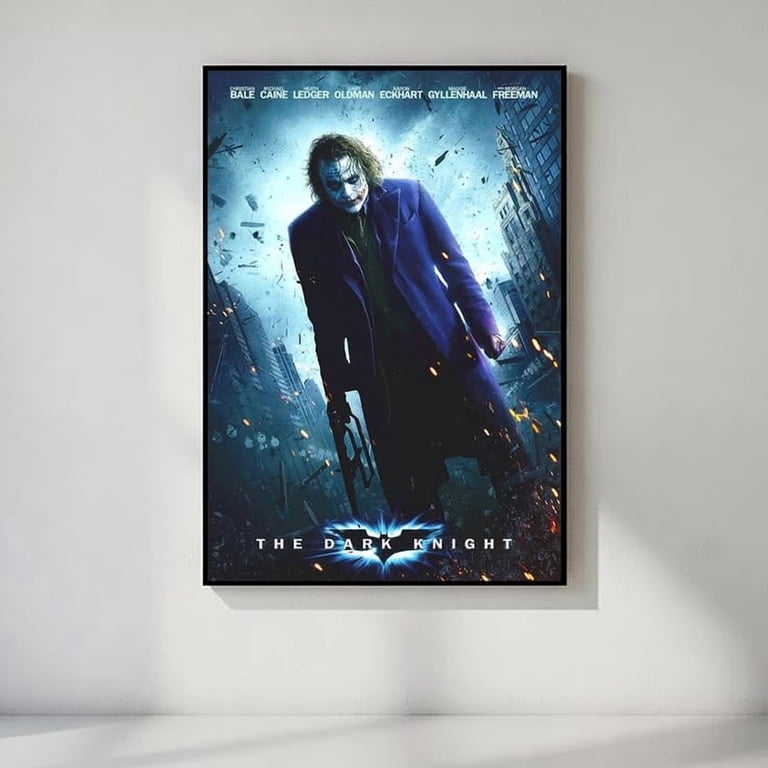 Dark Knight Heath Ledger Movie Joker Poster Art Decor Wall Poster