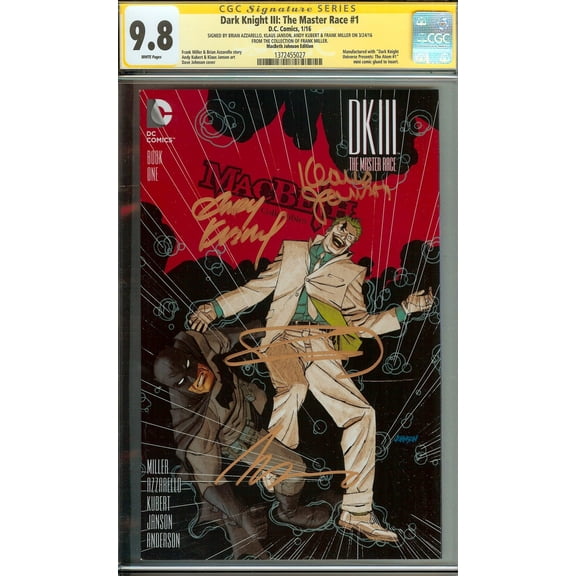 Dark Knight III: The Master Race #1 - CGC 9.8 Comic Book