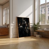 Dark Knight Portrait Medieval Armor Gothic Poster , Poster Print Only ...