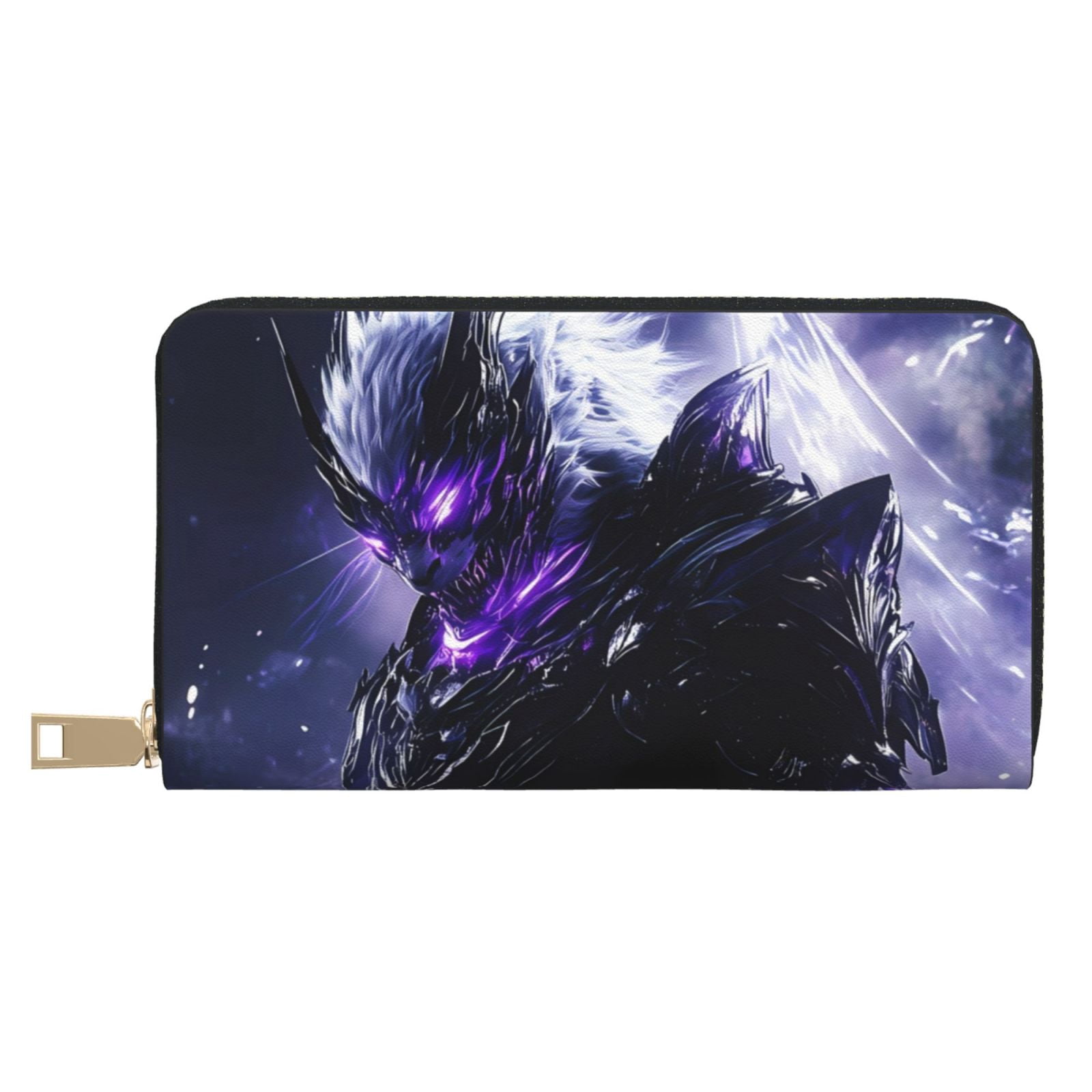 Knight Wallet Dark Knight Purple Aura Wallet Women, Leather Bifold Multi Card Wallet ...