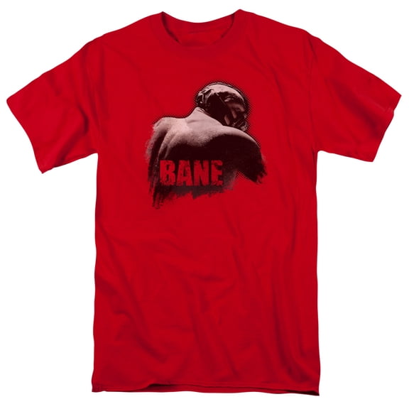 Dark Knight Rises/Bane Wash S/S Adult 18/1 Red Bm2174