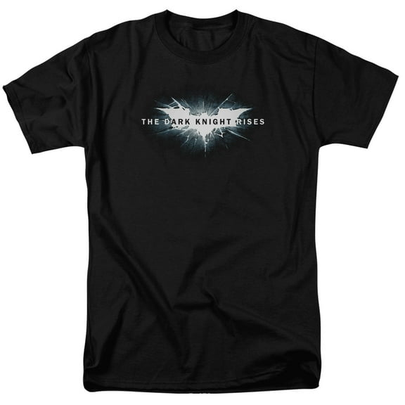 Dark Knight Rises Cracked Bat Logo Unisex Adult T Shirt For Men And Women