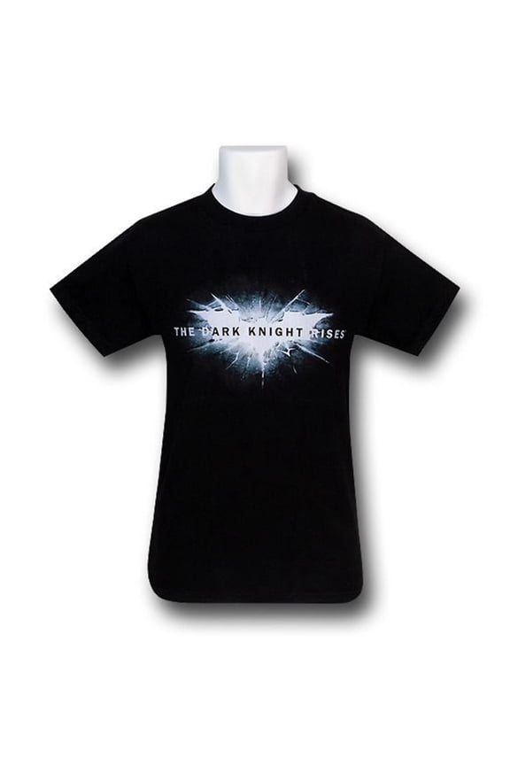 Dark Knight Rises Movie Lit Symbol and Logo T-Shirt-Men's Small