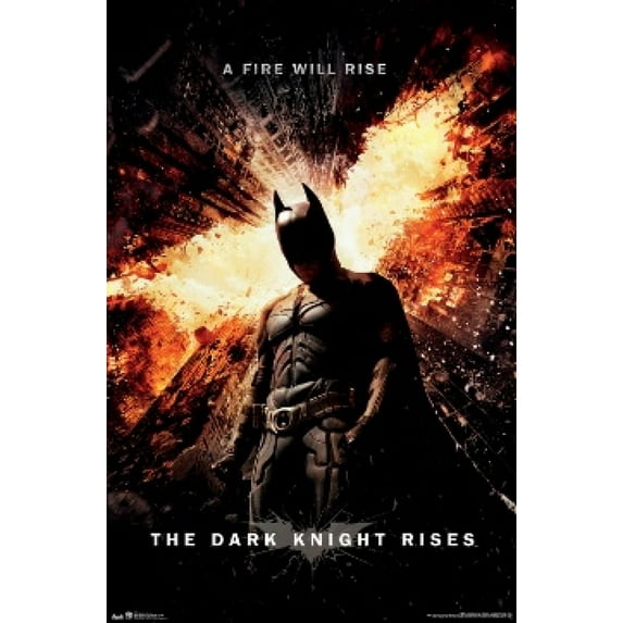 Dark Knight Rises One Sheet Laminated Poster (24 X 36)