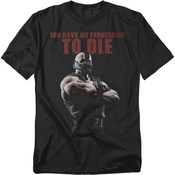 Dark Knight Rises T-Shirt Permission To Die Unisex Graphic Tee For Men & Women