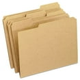 thumbnail image 1 of "Dark Kraft File Folders with Double-Ply Top, 1/3-Cut Tabs: Assorted, Letter Size, 0.75"" Expansion, Brown, 100/Box | Bundle of 2 Boxes", 1 of 1