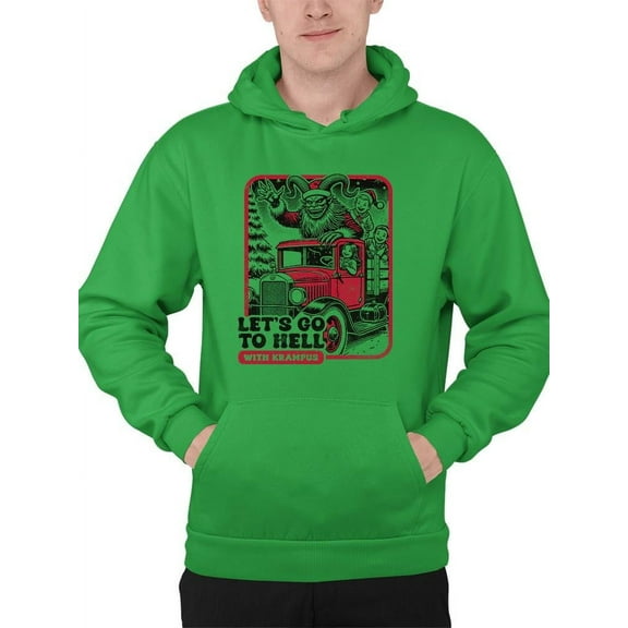 Dark Krampus Creepy Christmas Men's Hoodie