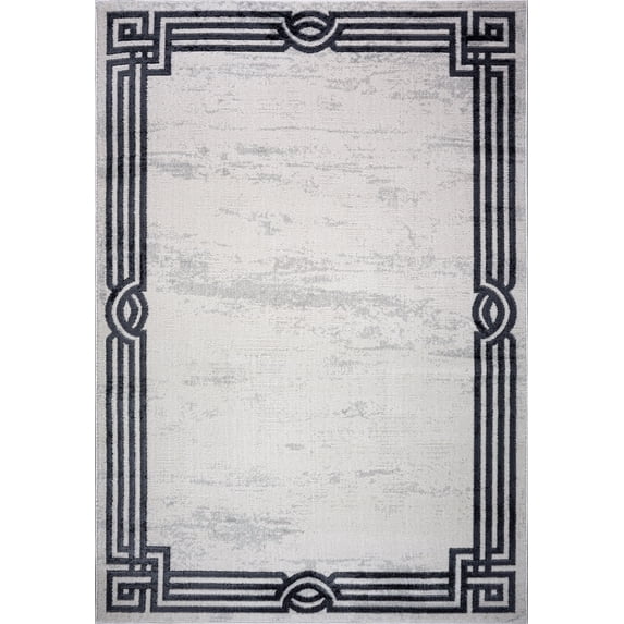 Dark Light Grey Modern Straps Design Area Rug Tapis 2x3, 3x10, 4x5, 5 x 7, 8x10, 9 by 12 feet For Living Dining Room Bedroom Patio Hallway
