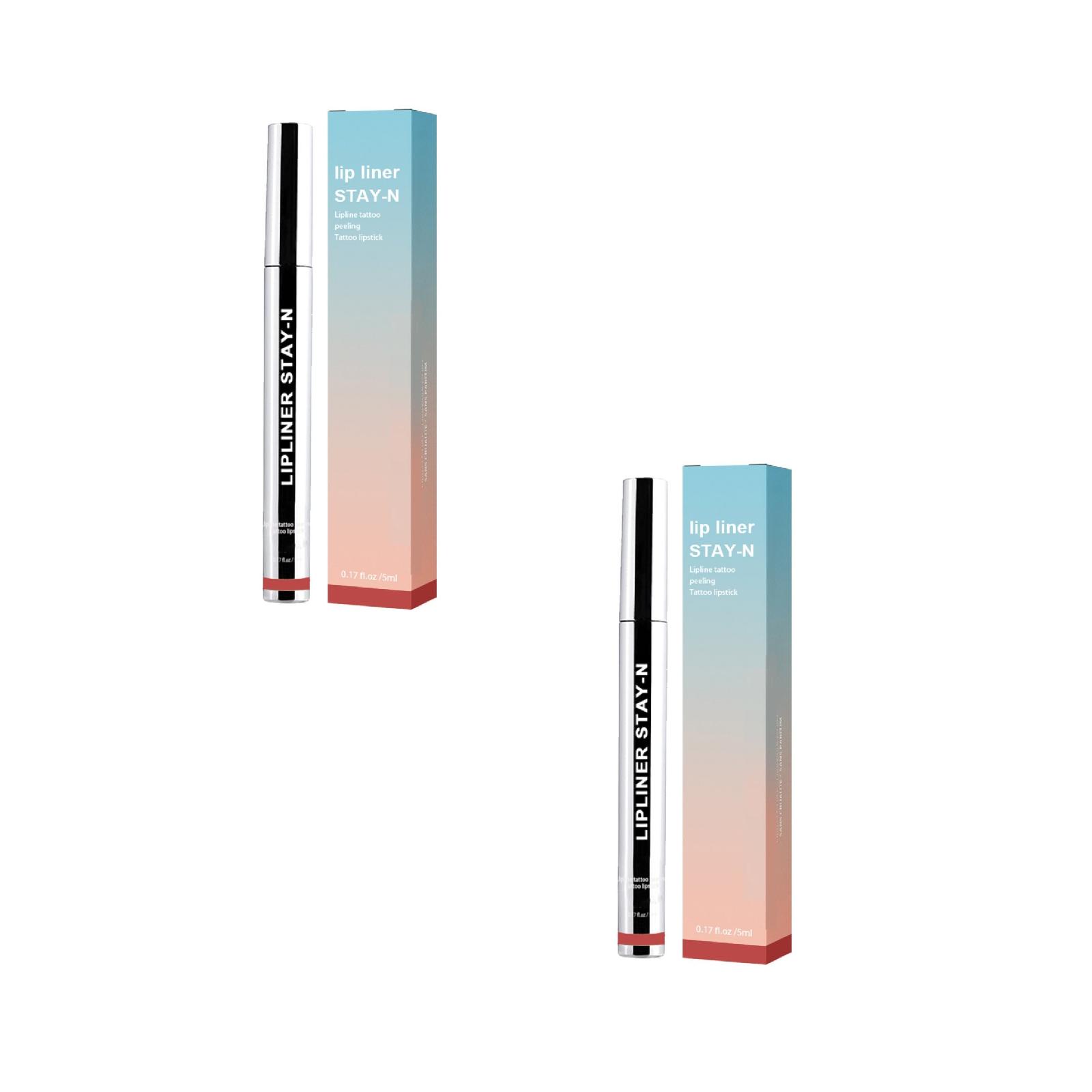 Dark Lip Liner, Peel Off Lip Stain Lip Tint Liquid Lipstick Lip Gloss