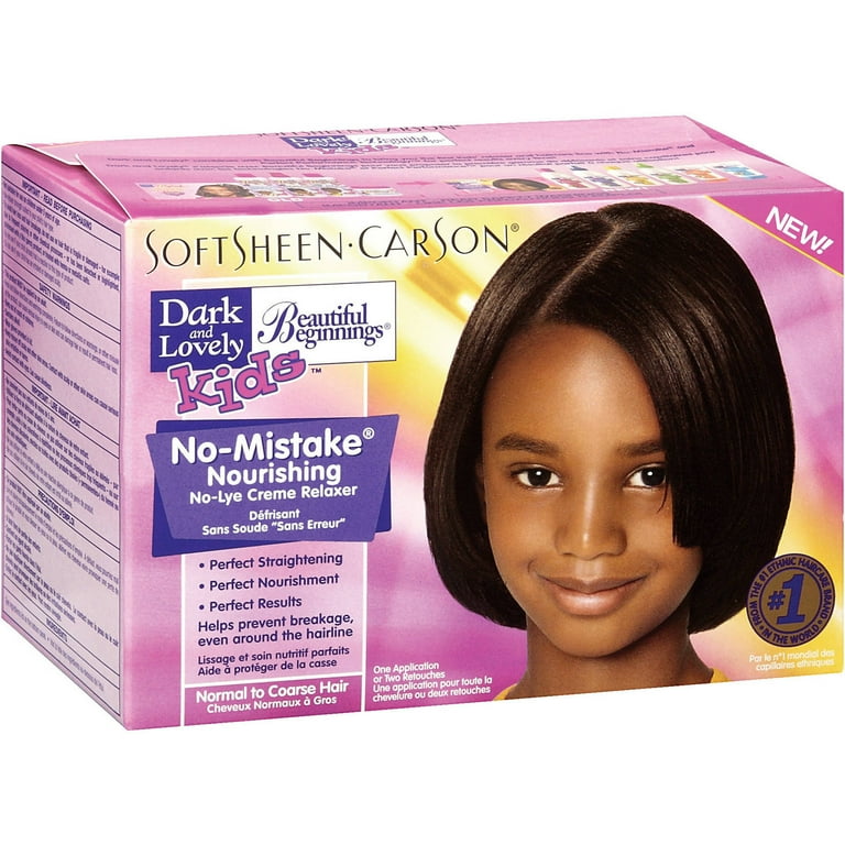 Dark Lovely Beautiful Beginnings No Mistake Nourishing No Lye Cream Relaxer For Kids 1ct
