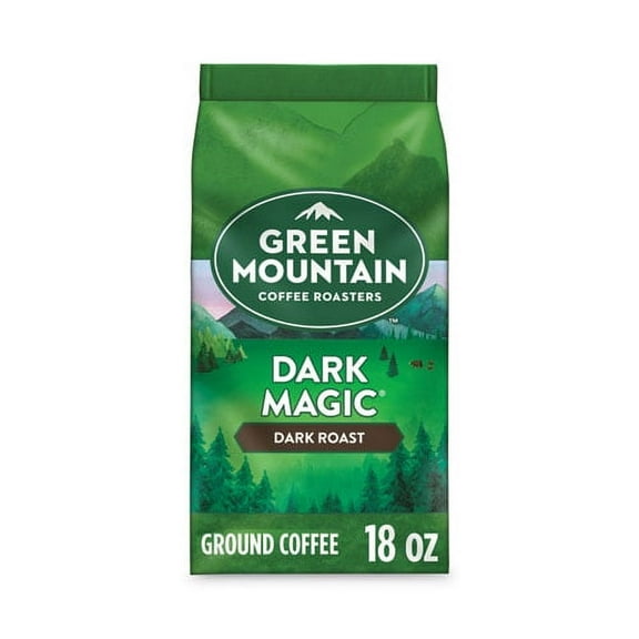 Dark Magic Ground Coffee, 18 oz Bag | Bundle of 10 Each