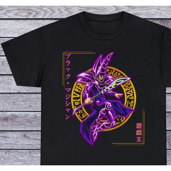 Dark Magician T Shirt Geek Otaku Tee 90s Anime Clothing Cosplay Manga Japanese